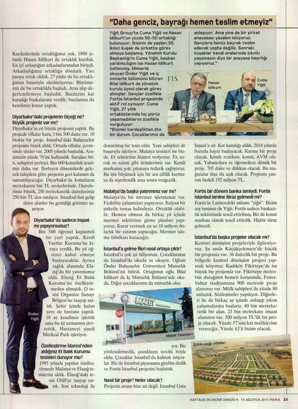Daha genciz,bayrağı hemen teslim etmeyiz — Basında