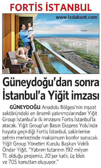 Güneydoğu'dan sonra İstanbul'a Yiğit İmzası